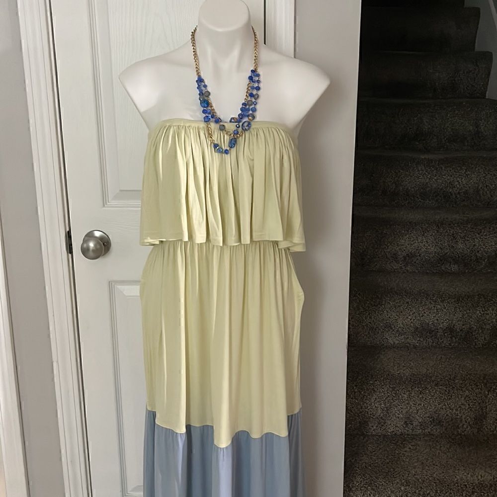 LASCANA STRAPLESS MAXI  DRESS SIZE 8